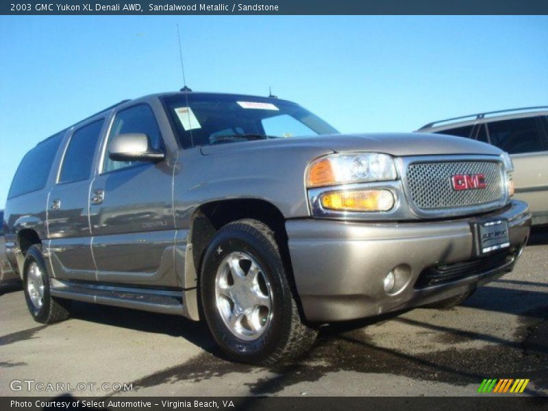 Sandalwood Metallic / Sandstone 2003 GMC Yukon XL Denali AWD