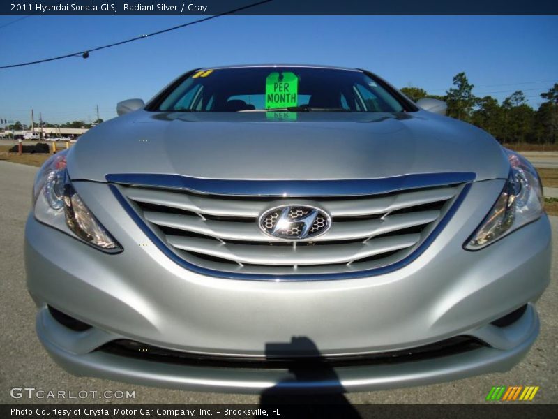 Radiant Silver / Gray 2011 Hyundai Sonata GLS