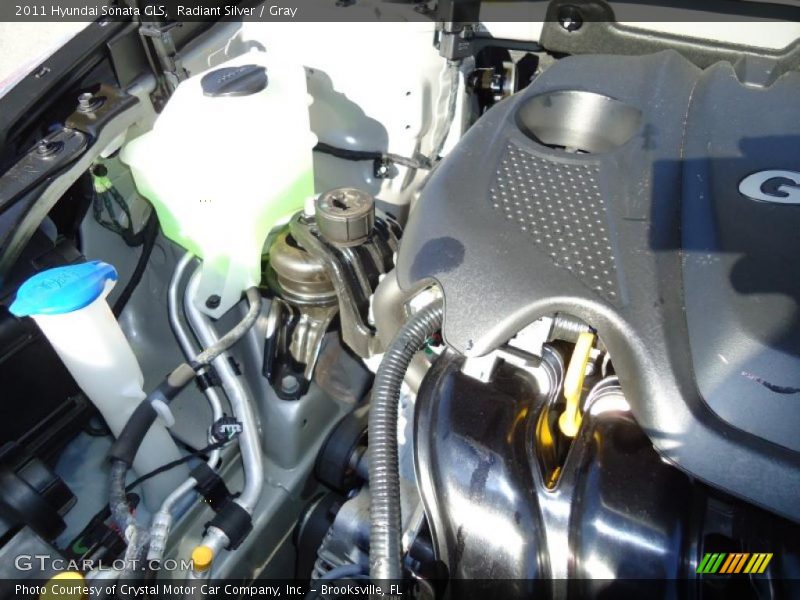 Radiant Silver / Gray 2011 Hyundai Sonata GLS
