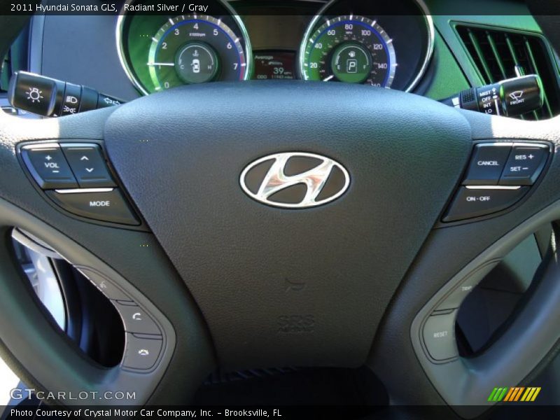 Radiant Silver / Gray 2011 Hyundai Sonata GLS