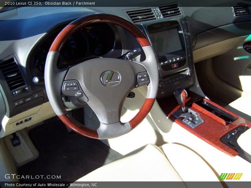 Obsidian Black / Parchment 2010 Lexus GS 350