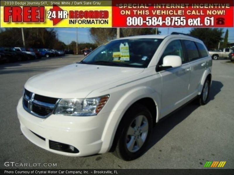Stone White / Dark Slate Gray 2010 Dodge Journey SXT