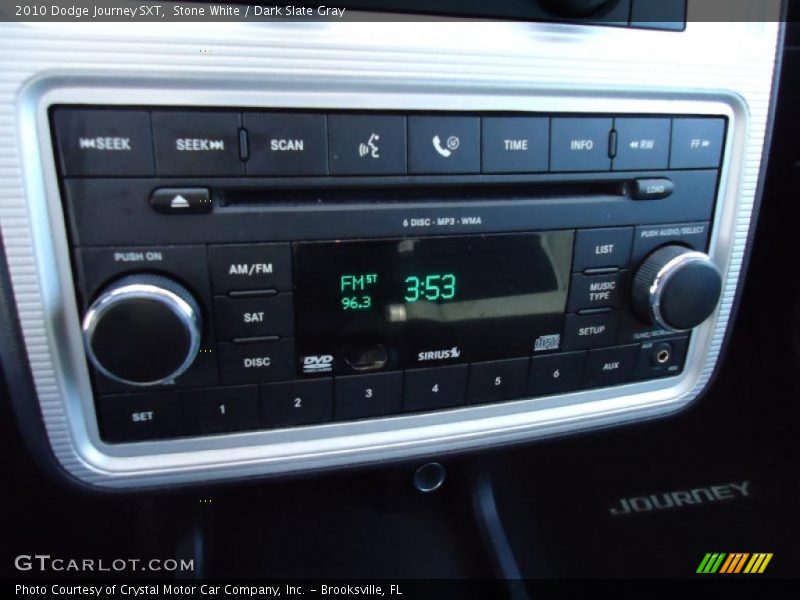 Stone White / Dark Slate Gray 2010 Dodge Journey SXT