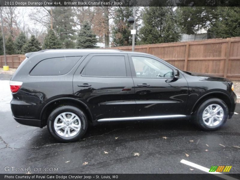 Brilliant Black Crystal Pearl / Black 2011 Dodge Durango Crew 4x4