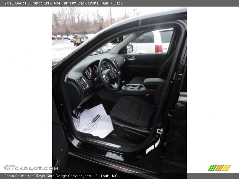 Brilliant Black Crystal Pearl / Black 2011 Dodge Durango Crew 4x4