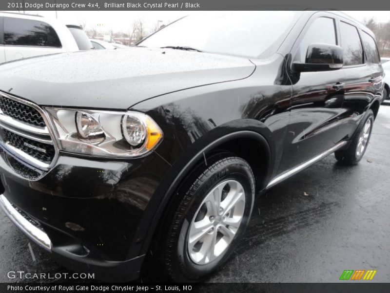 Brilliant Black Crystal Pearl / Black 2011 Dodge Durango Crew 4x4