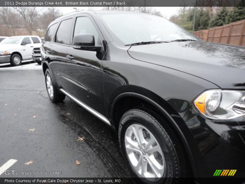 Brilliant Black Crystal Pearl / Black 2011 Dodge Durango Crew 4x4