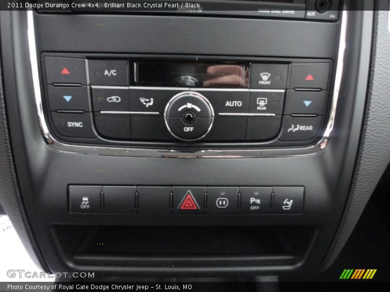 Controls of 2011 Durango Crew 4x4