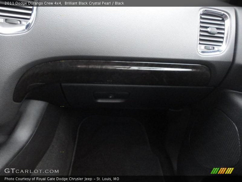 Brilliant Black Crystal Pearl / Black 2011 Dodge Durango Crew 4x4