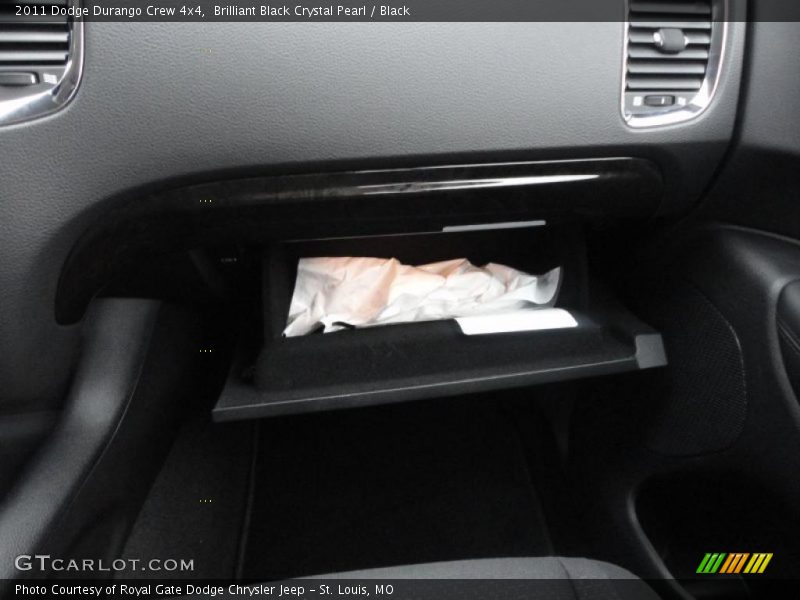 Brilliant Black Crystal Pearl / Black 2011 Dodge Durango Crew 4x4