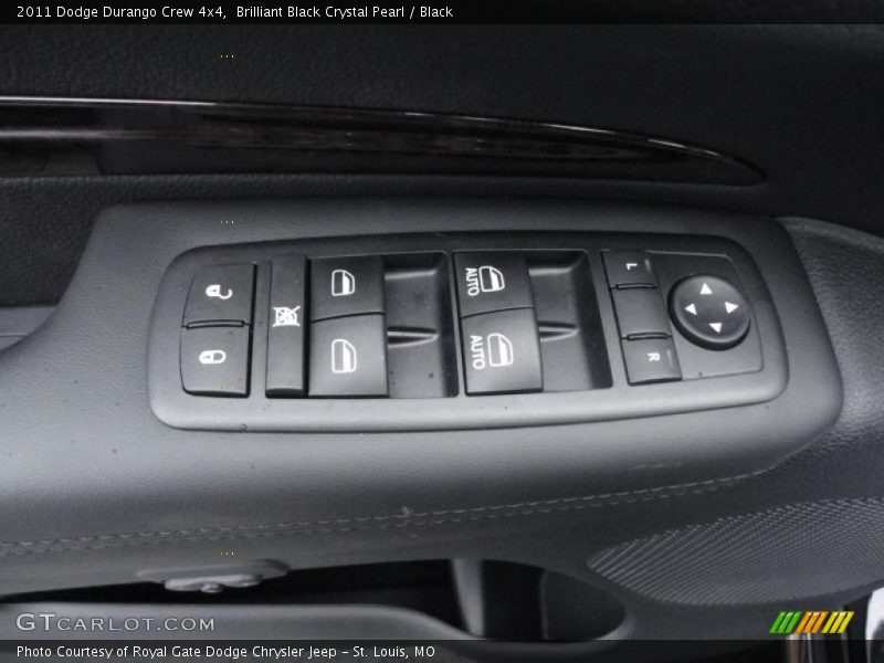 Brilliant Black Crystal Pearl / Black 2011 Dodge Durango Crew 4x4