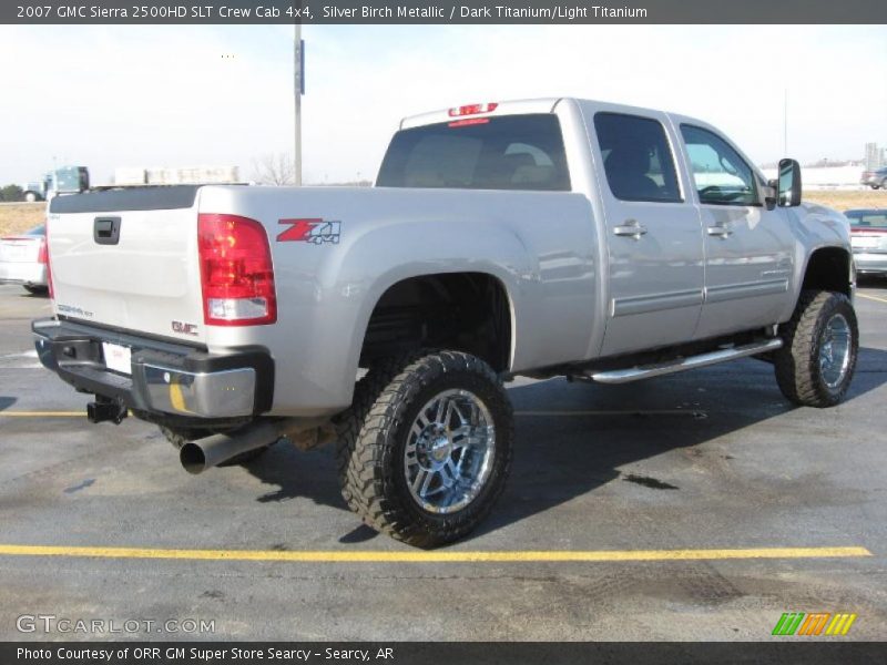 Silver Birch Metallic / Dark Titanium/Light Titanium 2007 GMC Sierra 2500HD SLT Crew Cab 4x4