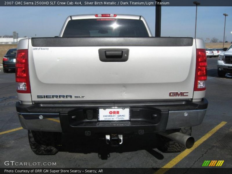 Silver Birch Metallic / Dark Titanium/Light Titanium 2007 GMC Sierra 2500HD SLT Crew Cab 4x4