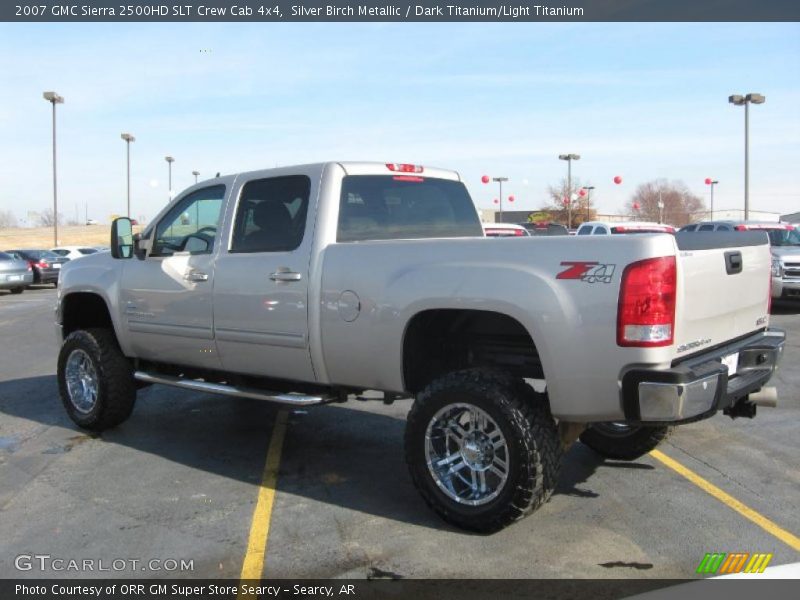 Silver Birch Metallic / Dark Titanium/Light Titanium 2007 GMC Sierra 2500HD SLT Crew Cab 4x4