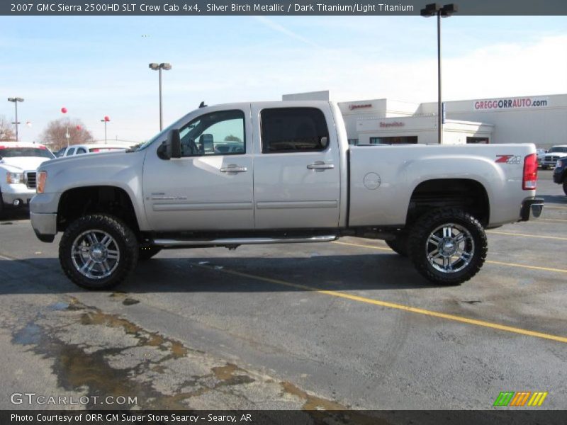 Silver Birch Metallic / Dark Titanium/Light Titanium 2007 GMC Sierra 2500HD SLT Crew Cab 4x4