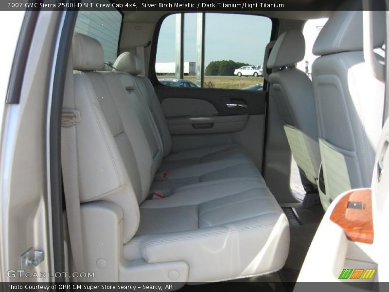Silver Birch Metallic / Dark Titanium/Light Titanium 2007 GMC Sierra 2500HD SLT Crew Cab 4x4