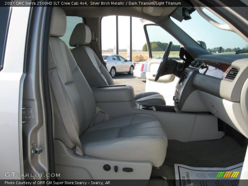 Silver Birch Metallic / Dark Titanium/Light Titanium 2007 GMC Sierra 2500HD SLT Crew Cab 4x4