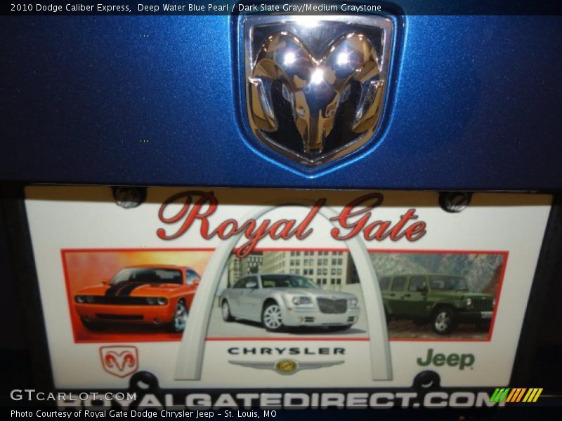 Deep Water Blue Pearl / Dark Slate Gray/Medium Graystone 2010 Dodge Caliber Express