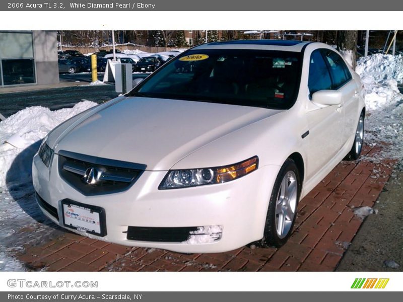 White Diamond Pearl / Ebony 2006 Acura TL 3.2