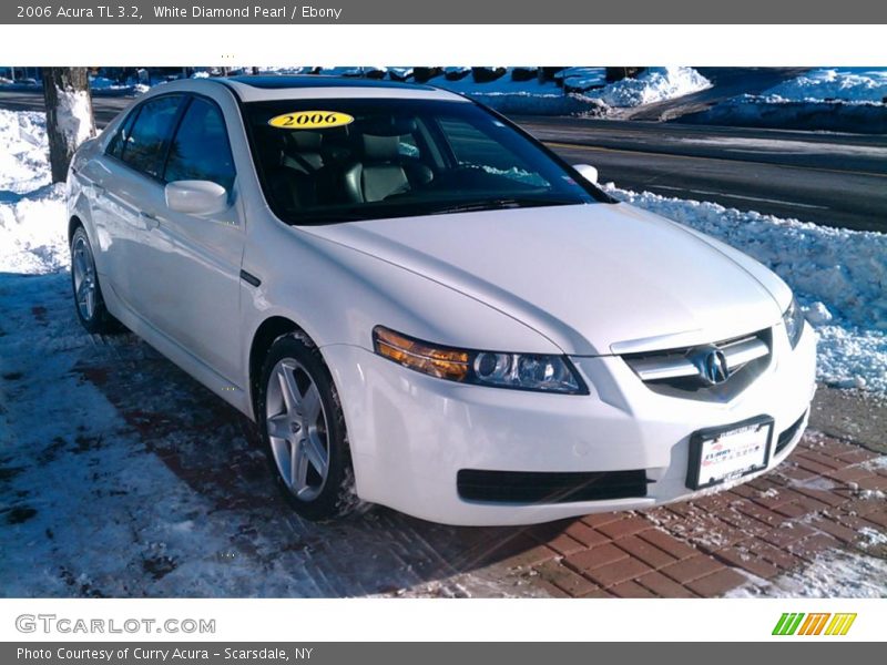 White Diamond Pearl / Ebony 2006 Acura TL 3.2