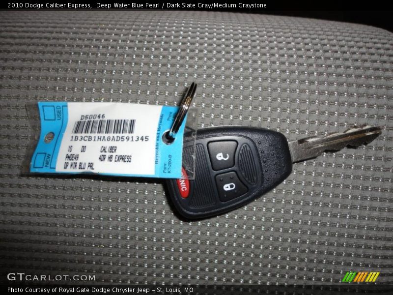 Deep Water Blue Pearl / Dark Slate Gray/Medium Graystone 2010 Dodge Caliber Express