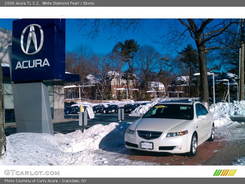 White Diamond Pearl / Ebony 2006 Acura TL 3.2