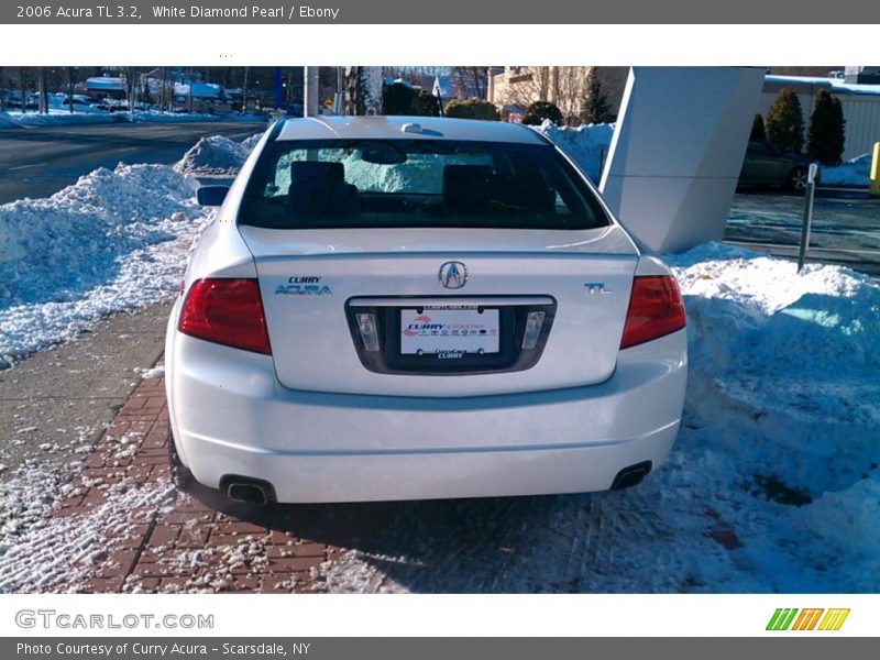 White Diamond Pearl / Ebony 2006 Acura TL 3.2
