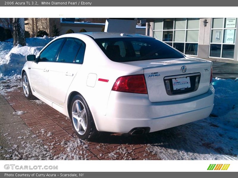 White Diamond Pearl / Ebony 2006 Acura TL 3.2