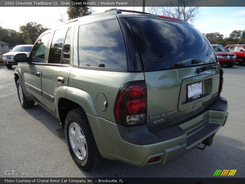 Silver Green Metallic / Medium Pewter 2003 Chevrolet TrailBlazer LS