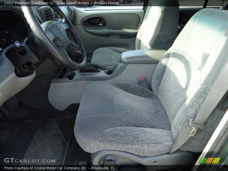 Silver Green Metallic / Medium Pewter 2003 Chevrolet TrailBlazer LS