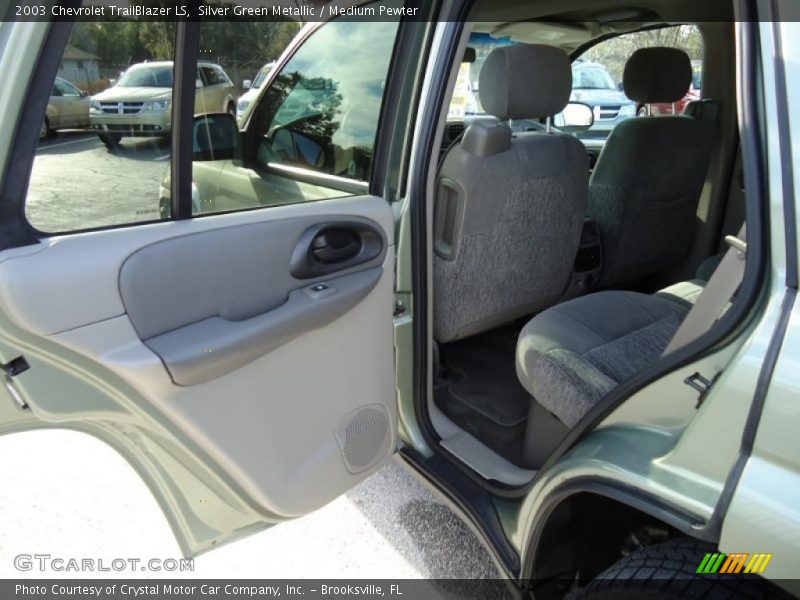 Silver Green Metallic / Medium Pewter 2003 Chevrolet TrailBlazer LS
