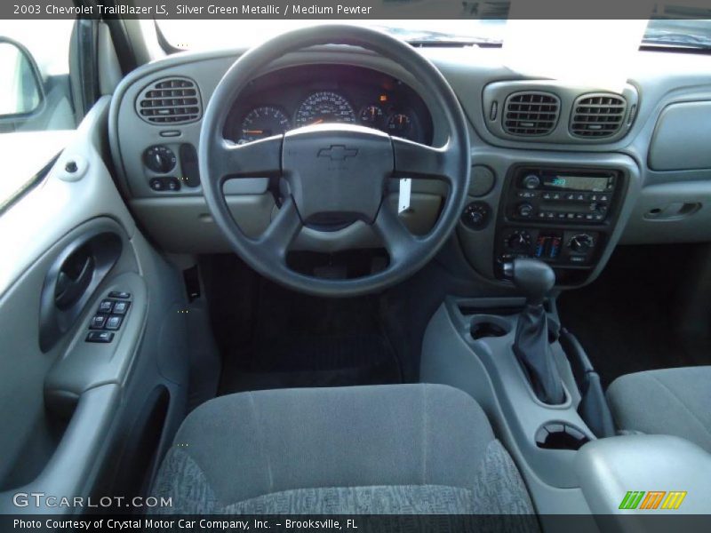 Silver Green Metallic / Medium Pewter 2003 Chevrolet TrailBlazer LS