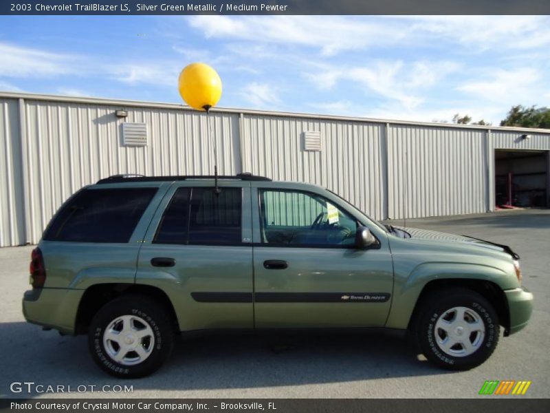 Silver Green Metallic / Medium Pewter 2003 Chevrolet TrailBlazer LS