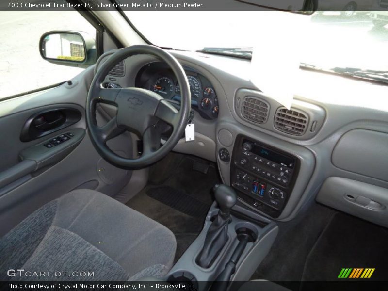 Silver Green Metallic / Medium Pewter 2003 Chevrolet TrailBlazer LS