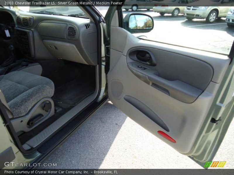 Silver Green Metallic / Medium Pewter 2003 Chevrolet TrailBlazer LS