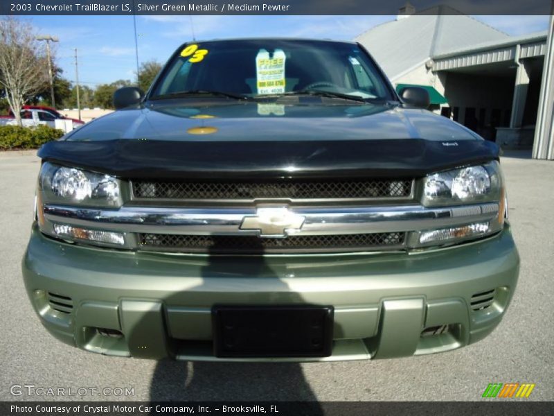 Silver Green Metallic / Medium Pewter 2003 Chevrolet TrailBlazer LS