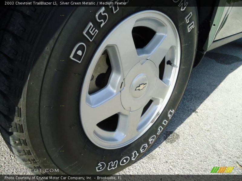 Silver Green Metallic / Medium Pewter 2003 Chevrolet TrailBlazer LS