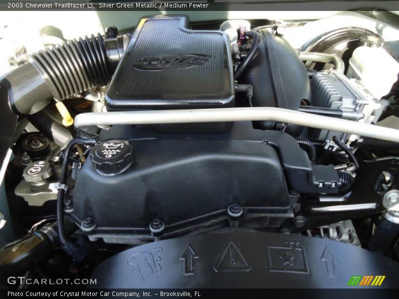 Silver Green Metallic / Medium Pewter 2003 Chevrolet TrailBlazer LS