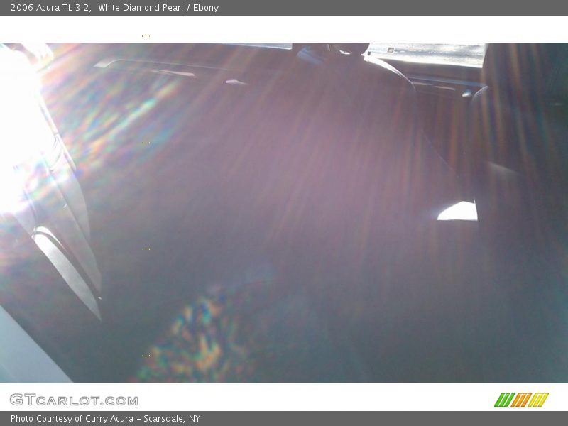 White Diamond Pearl / Ebony 2006 Acura TL 3.2