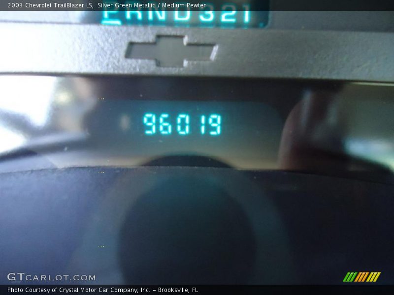 Silver Green Metallic / Medium Pewter 2003 Chevrolet TrailBlazer LS