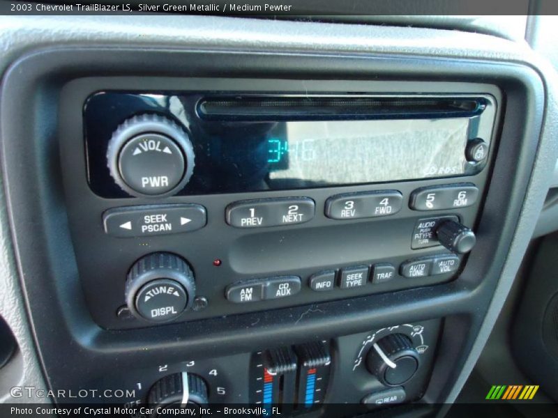 Silver Green Metallic / Medium Pewter 2003 Chevrolet TrailBlazer LS