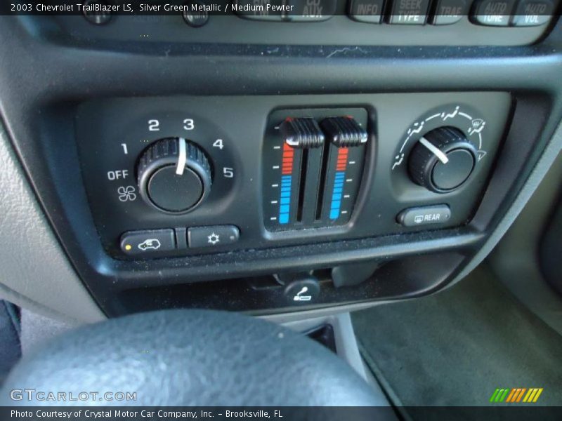 Silver Green Metallic / Medium Pewter 2003 Chevrolet TrailBlazer LS