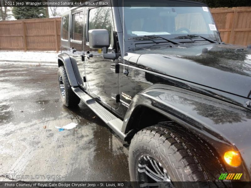 Black / Black 2011 Jeep Wrangler Unlimited Sahara 4x4