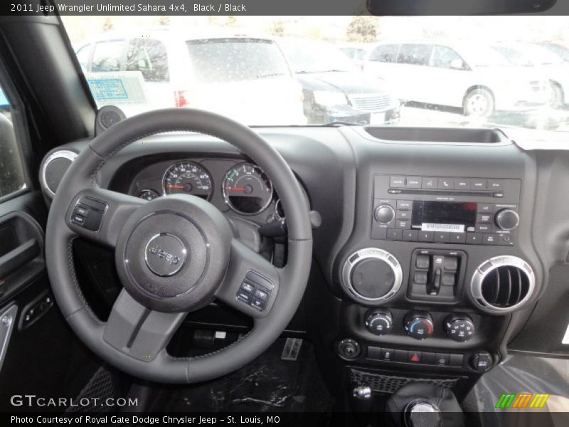 Dashboard of 2011 Wrangler Unlimited Sahara 4x4