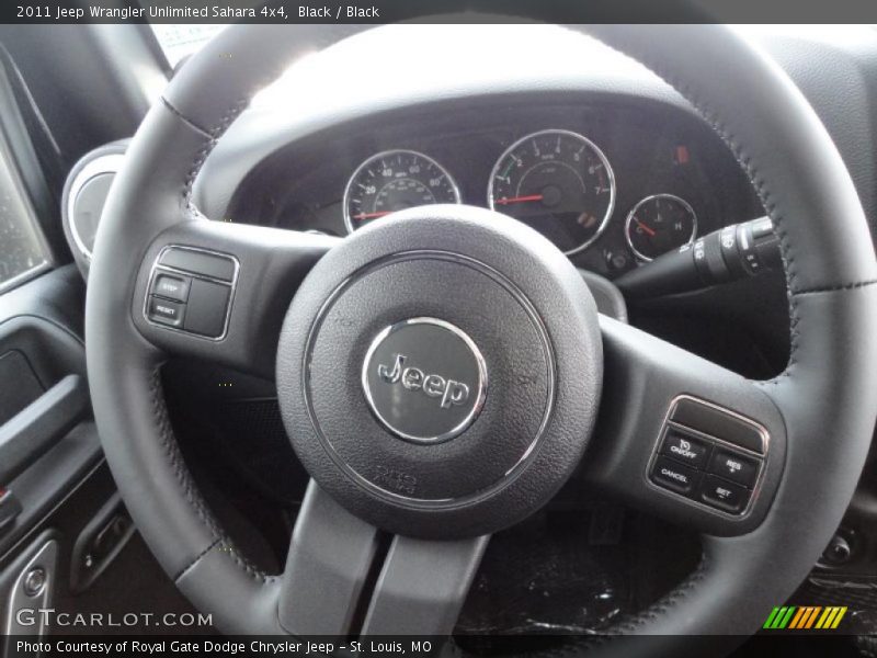 Black / Black 2011 Jeep Wrangler Unlimited Sahara 4x4