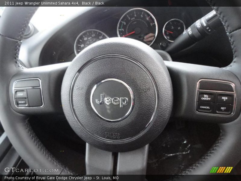Black / Black 2011 Jeep Wrangler Unlimited Sahara 4x4
