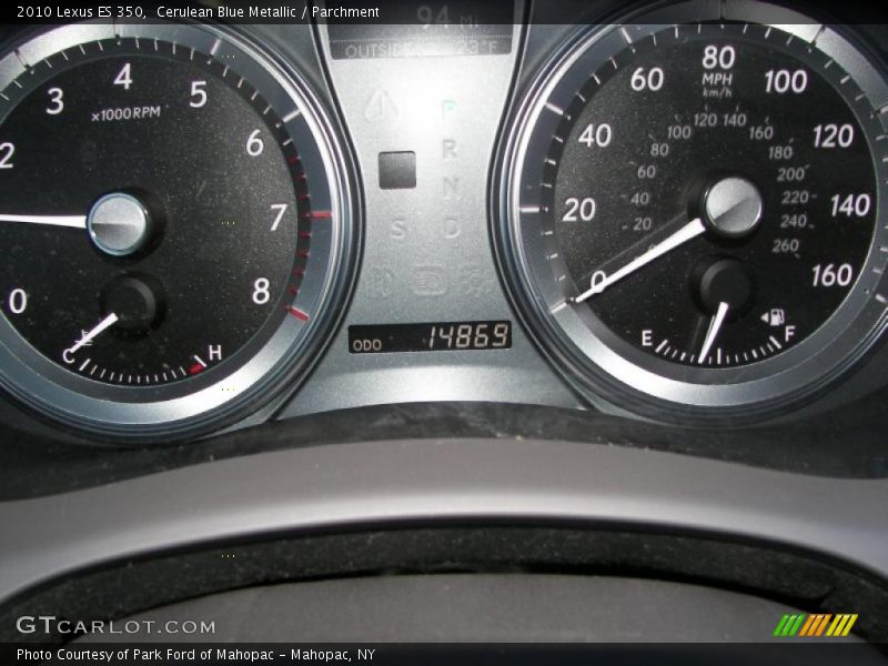 Cerulean Blue Metallic / Parchment 2010 Lexus ES 350