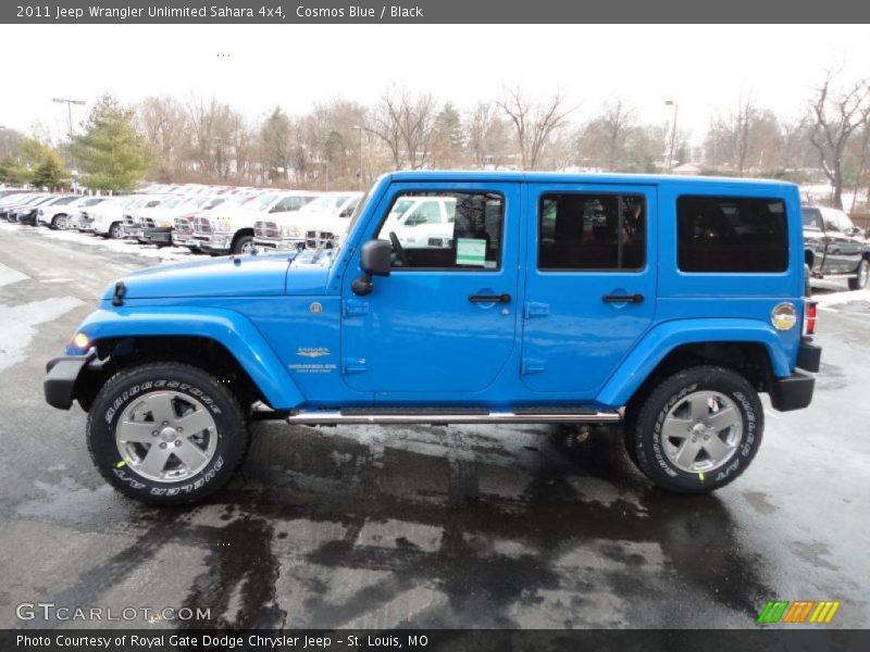 Cosmos Blue / Black 2011 Jeep Wrangler Unlimited Sahara 4x4