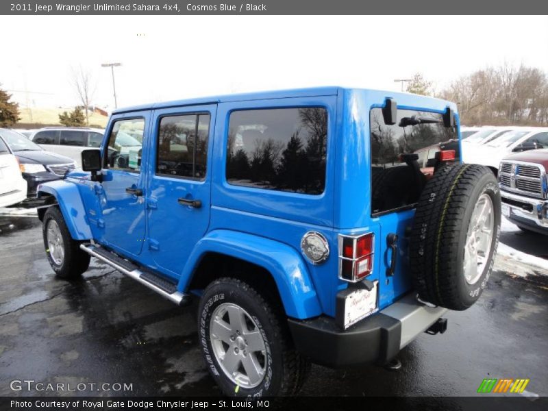Cosmos Blue / Black 2011 Jeep Wrangler Unlimited Sahara 4x4