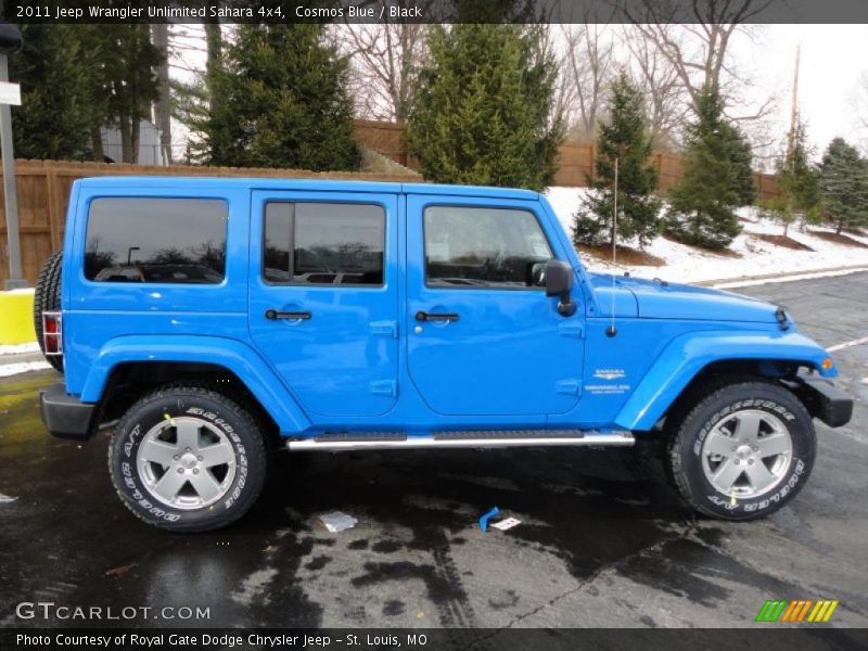 Cosmos Blue / Black 2011 Jeep Wrangler Unlimited Sahara 4x4